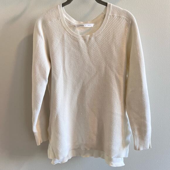 Athleta Cream Pullover Sweater Size S - Picture 1 of 10